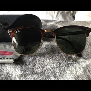 Rayban black brown gold raybans sunglasses